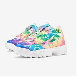 NEW Tie Dye Fila Disrupters